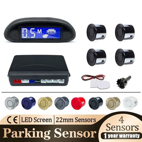 Kit Completo De Sensor De Estacionamento Reverso Visor Digital