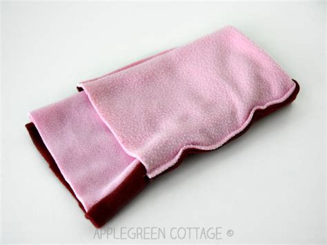 How To Make A Fleece Neck Warmer 3 Size Template Applegreen Cottage