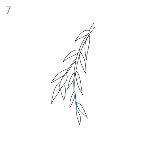 How to Draw Willow Leaves - Step by Step Easy Drawing Guides - Drawing ...