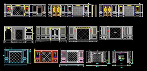 88 Types Of Bedroom Back Wall Design Cad Drawings Cad Design Free