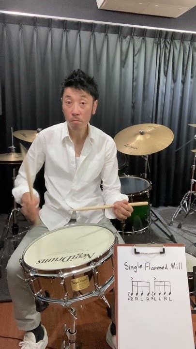 Rudimentsingle Flammed Mill【ドラスコ】 Youtube