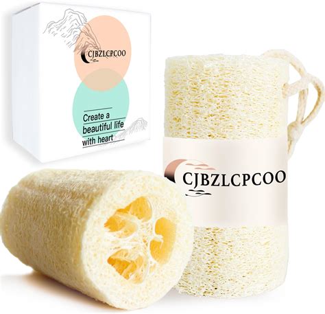 Natural Loofah Sponge Effective Exfoliating Body Scrubber