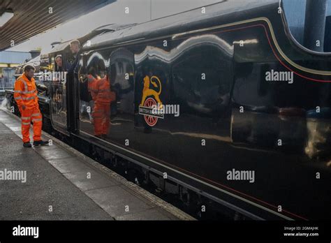 Steam Train Running Between Fort William And Mallaig Over The Famous