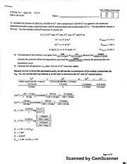 Chem 315 Quiz 4 With Answers Scanned By CamScanner Scanned By