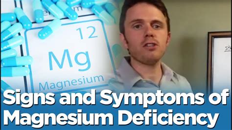 Signs And Symptoms Of Magnesium Deficiency Youtube