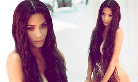 Kim Kardashian Flashes Her Chest As She Goes Nearly NUDE During A Behind The Scenes Look At