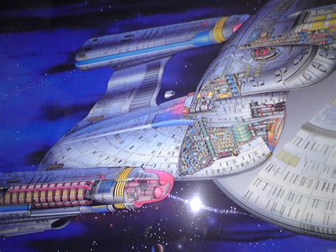 USS Enterprise NCC 1701 D Cutaway Poster Flying Through S Flickr