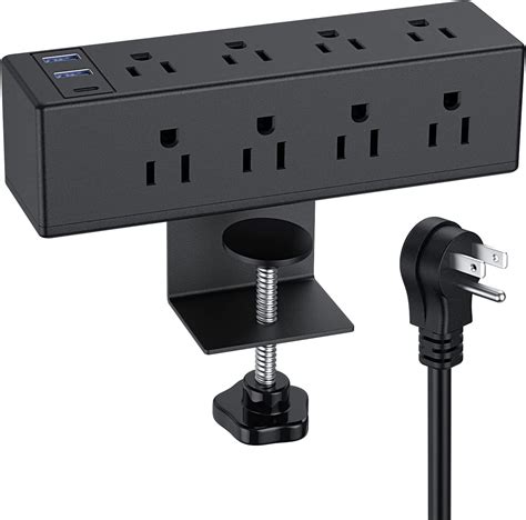 Amazon Desk Clamp Power Strip With Outlets Desk Power Strip