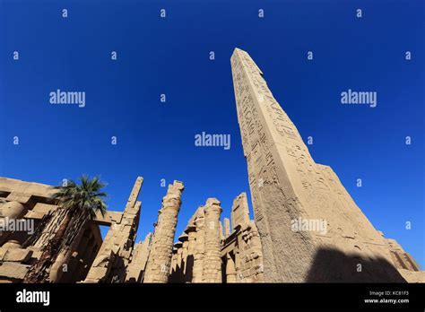 Obelisken Thutmosis I Und Hatschepsut Luxor Karnak Temple Obelisk