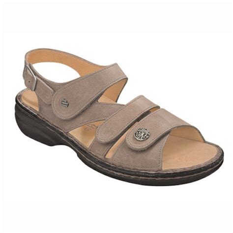 Finn Comfort Womens Soft Gomera Sandal Taupe Equipe Lauries Shoes