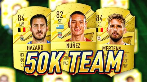 BEST POSSIBLE 50K STARTER TEAM 50K SQUAD BUILDER FIFA 23 ULTIMATE