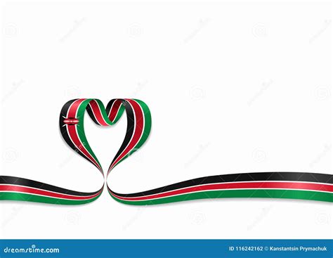 Kenyan Flag Stickers And Labels Vector Illustration Cartoondealer