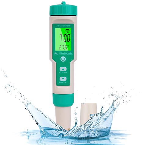 Flintronic Misuratore Ph In Tds Ec Temp Ph Tester Piscina