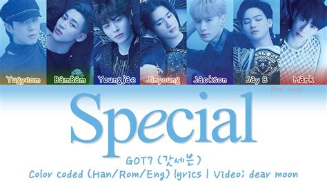 Got7 갓세븐 Special Color Coded Hanromeng Lyrics Youtube