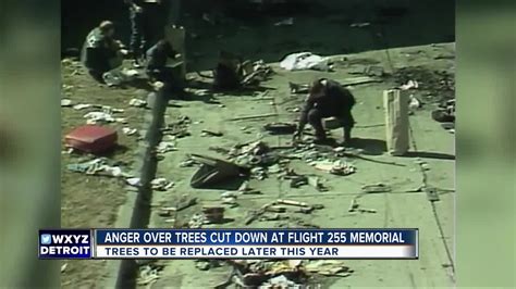 NW Flight 255 memorial trees being cut, dying