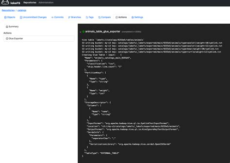 Glue Data Catalog Lakefs Documentation