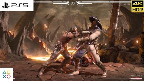 Mortal Kombat XI Kano Vs Raiden Fight PS5 4K Ultra Graphics Monsta