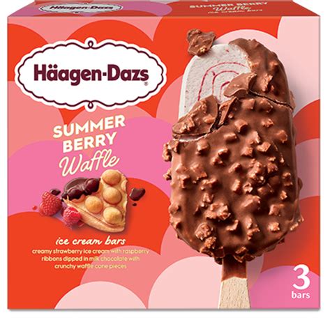 Summer Berry Waffle Ice Cream Bar Häagen Dazs