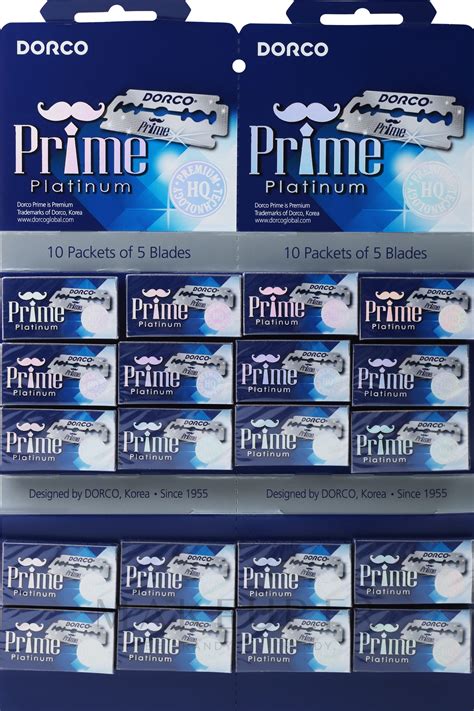 Dorco Prime Platinum Razor Blades Lames De Rechange Pour Rasoir