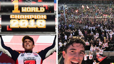 This Is How Marc Marquez Celebrated His Seventh World Title The Honda