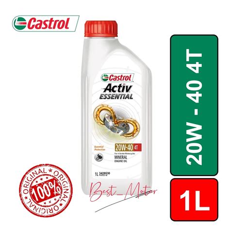 Castrol Go Activ Essential New Botol Engine Oil T W Original