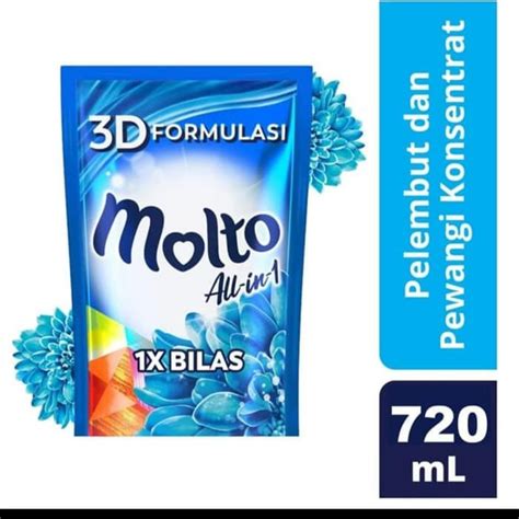 Jual Molto All In One Blue 720ml Shopee Indonesia