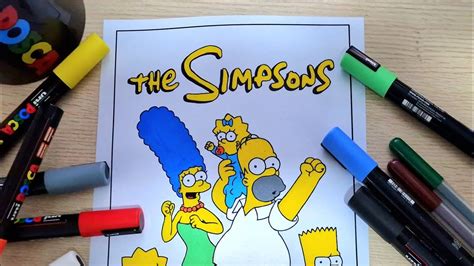 Posca Marker The Simpsons Color Paint Bart Simpsons Homer Simpsons