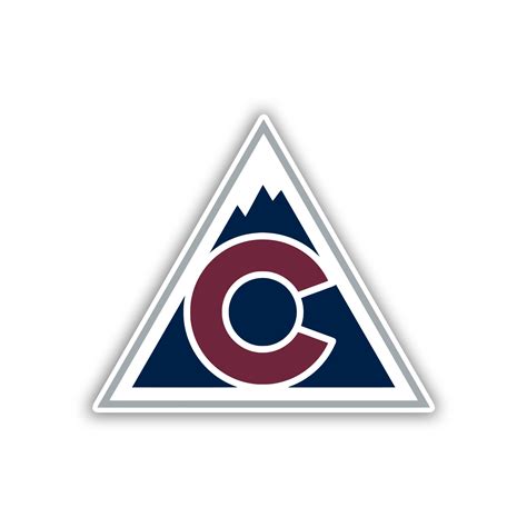 Colorado Avalanche – Triangle With C And Mountain – Full Color Vinyl ...