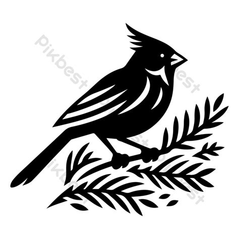 Cardinal Silhouette Vector Image PNG Images | EPS Free Download - Pikbest