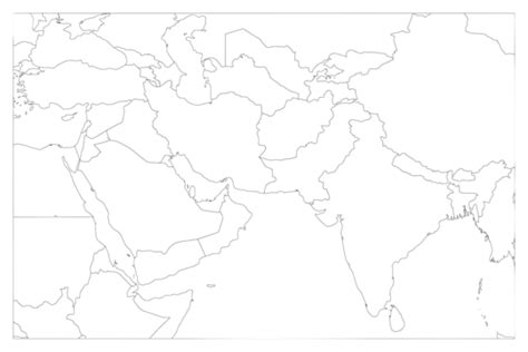 Outlined Vector Illustration Of Israels Map With A Transparent