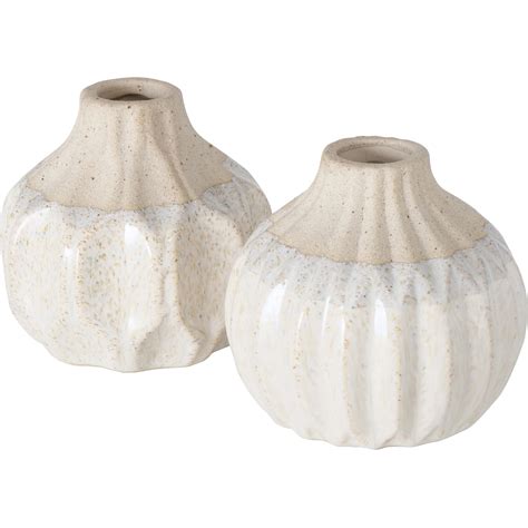 Boltze Vase Malia 2 fach Sortiert 9 cm x Ø 10 cm Beige Creme kaufen bei OBI