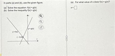 Solved In Parts A And B Use The Given Figure A Solve