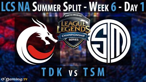 Team Dragon Knights Vs Team Solomid Lcs Na Summer Split Week