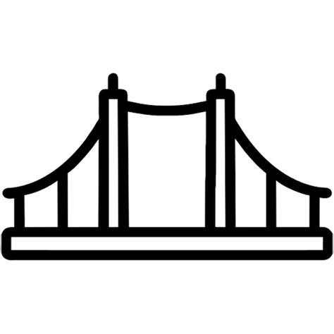 Premium Vector Bridge Icon Outline