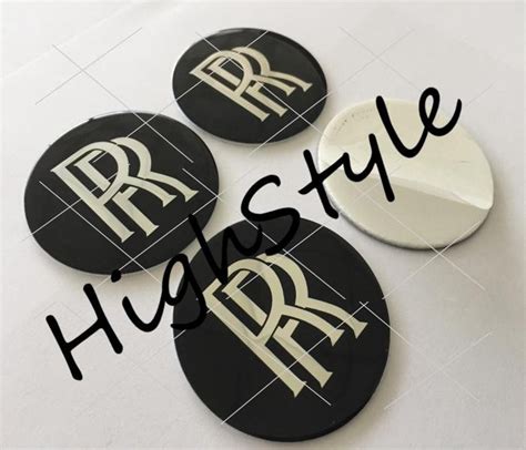 Metal Stickers Car Wheel Center Caps Stickers Set Of 4 Fit Rolls Royce