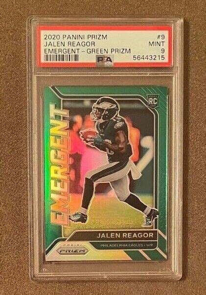 Panini Prizm Emergent Green Prizm Jalen Reagor Rc For Sale