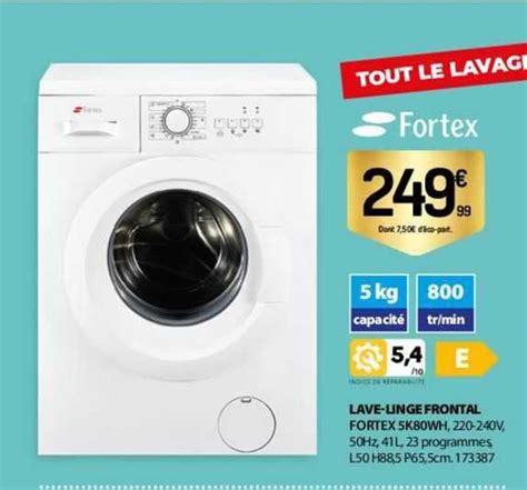 Promo Lave Linge Frontal Fortex Chez But Icatalogue Fr