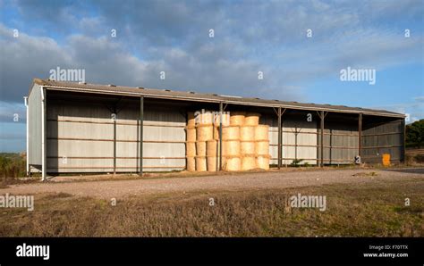 Hay storage barn UK Stock Photo - Alamy