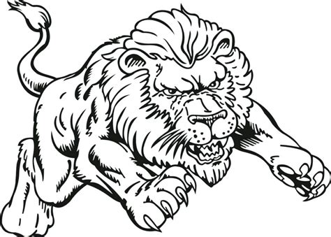 Realistic Lion Drawing | Free download on ClipArtMag