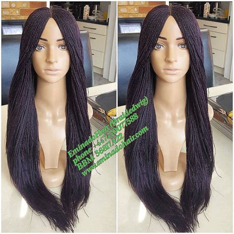 Pre Order Purple Braided Wig Senegalese Twist 24inches Inches Braidwig Braidswig No Frontal