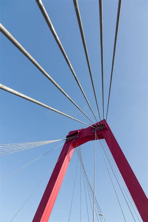 Bridge Suspension Steel Cables Stock Image - Image of modern, weight ...