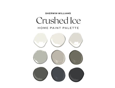 Sherwin Williams Crushed Ice Home Color Palette, Interior Paint Palette, Crushed Ice Cabinets ...