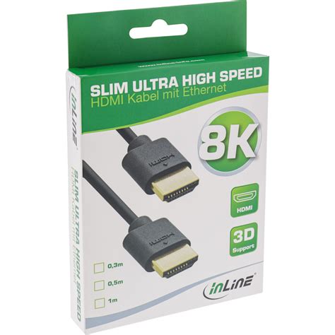 Cablu Slim Ultra High Speed Hdmi 10k100hz8k120hz T T 2m Inline Il17902s