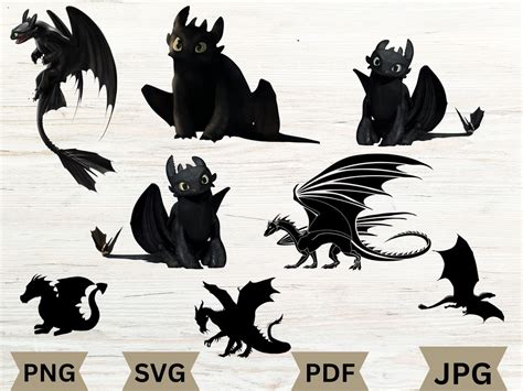 Toothless Dragon Svg Bundle Toothless Svg Train Your Dragon Svg