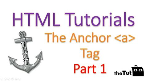 No 8 Html Anchor Tags Part 1 Html Tutorial For Beginners [hd 1080p