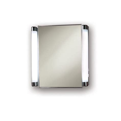 Jensen with/and Lights 20.375-in x 22.25-in Rectangle Recessed Mirrored ...