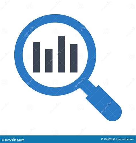 Analysis Glyphs Double Color Icon Stock Illustration Illustration Of