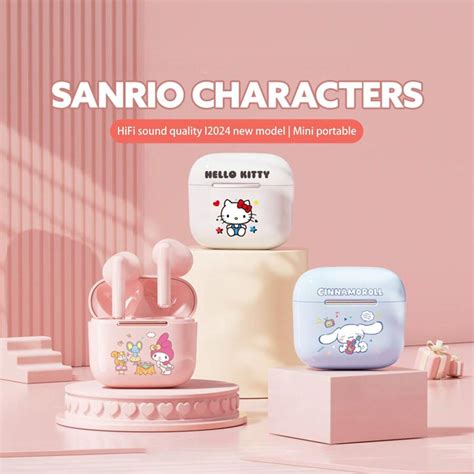 Écouteurs intra auriculaires Sanrio Hello chat Kuromi sans fil