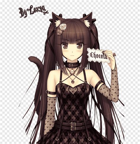 Nekopara Anime Chocolate Vanilla Manga Anime Cg Artwork Black Hair