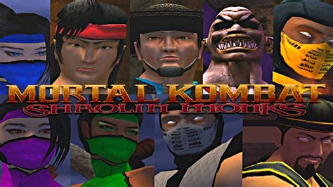 Classic Skins Mk2 Skins Mods Mod Mortal Kombat Shaolin Monksps2 Pcsx2 Atherx2 Youtube